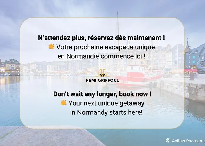 Apartamento Le Vannier Private Garage Balcony 2 Guests Honfleur